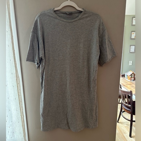 ASOS Grey T-shirt Dress Size 8 - Picture 1 of 6